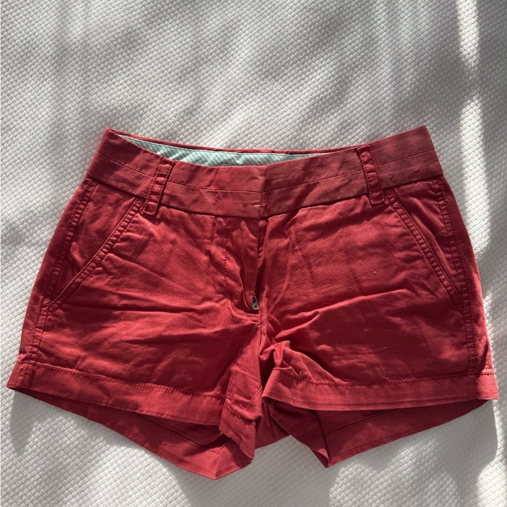 J. Crew Red Chino Shorts